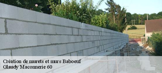 Création de murets et murs  60400