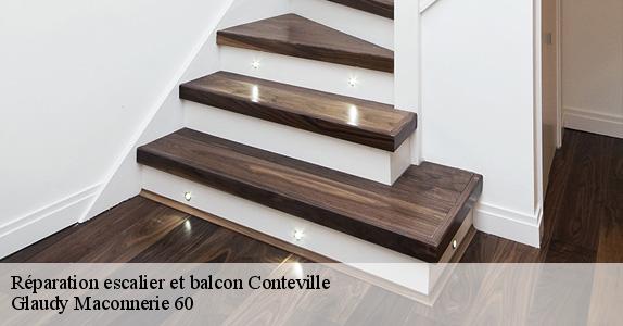 Réparation escalier et balcon  conteville-60360 Glaudy Maconnerie 60