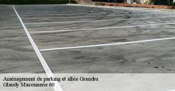 Aménagement de parking et allée  grandru-60400 Glaudy Maconnerie 60