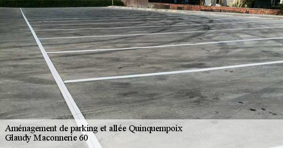 Aménagement de parking et allée  quinquempoix-60130 Glaudy Maconnerie 60