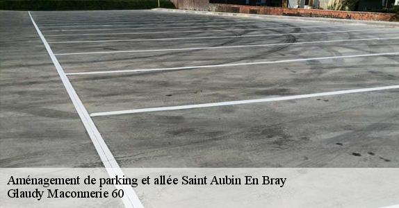 Aménagement de parking et allée  saint-aubin-en-bray-60650 Glaudy Maconnerie 60