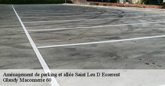 Aménagement de parking et allée  saint-leu-d-esserent-60340 Glaudy Maconnerie 60
